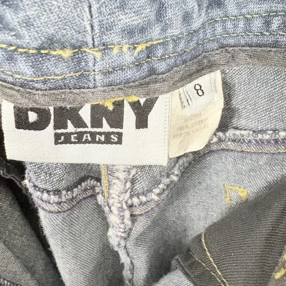 Vintage DKNY Jeans Womens Size 8 Medium Wash Straight Leg Denim Jeans USA - Picture 6 of 7